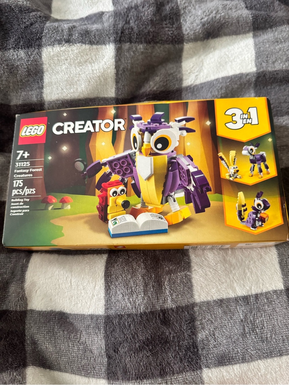 Lego Creator Purple and Yellow Owl Building Set